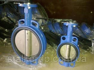 Засувка Батерфляй PTFE, EPDM з чавунним і н/ж дисками