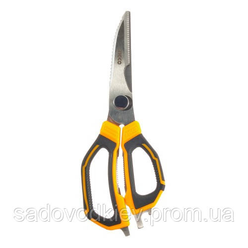 Ножиці універсальні мультифункціональні 225 мм INGCO, фото 1