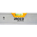 Рівень 120 см 3 капсули алюмінієва рамка 1,5 мм з магнітами INGCO INDUSTRIAL, фото 3