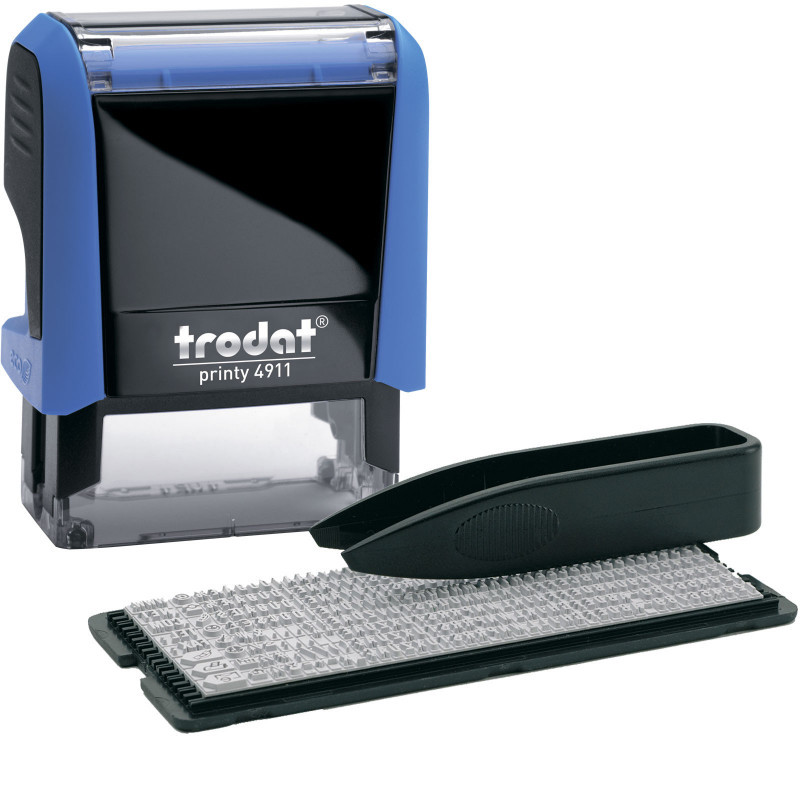 Штамп самонабірний текстовий 3-рядковий + набір знаків 3 мм Trodat 4911N, 432203, фото 1