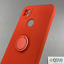 Чохол для Xiaomi Redmi 9C матовий з кільцем-тримачем чохол на телефон сяомі редмі 9с червоний cfc, фото 5