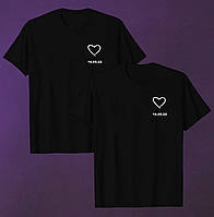 Парные футболки "Сердце. С вашей датой"