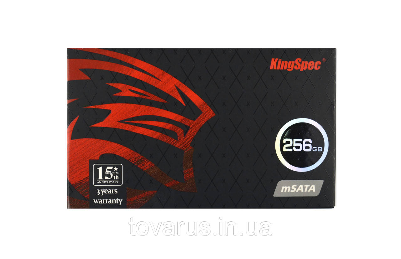 Накопичувач SSD 256GB KingSpec mSATA (MT-256), фото 1