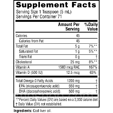 Норвезька олія печінки тріски Twinlab® Norwegian Cod Liver Oil 355 мл, фото 2