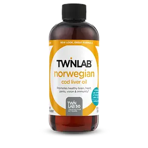 (уцінка термін по 6.24) Омега-3 Норвезька олія печінки тріски Omega-3 Twinlab® Norwegian Cod Liver Oil 355 мл