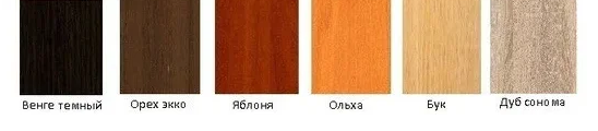 Варианты цввета мебели Компанит