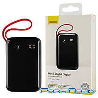 Power bank Baseus Mini S Digital Display 3A 10000mAh Black (With Type-C Cable) (PPXF-A01) Павербанк