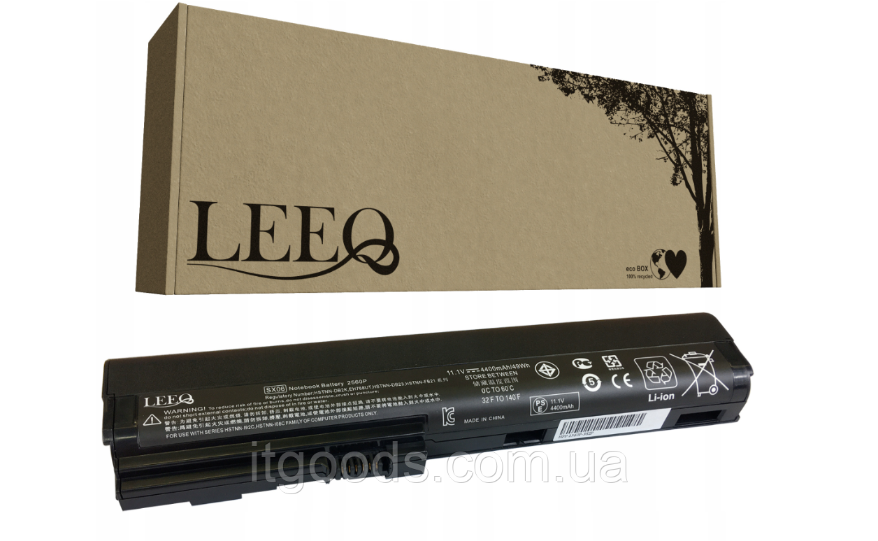Акумулятор для ноутбука HP EliteBook 2560p 2570p HSTNN-DB2K HSTNN-DB2M HSTNN-UB2L HSTNN-XB2J HSTNN-XB2L 58Wh