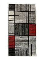 Ковер фризе с невысоким ворсом Espresso 3x5 м. Gray/Red 02239A