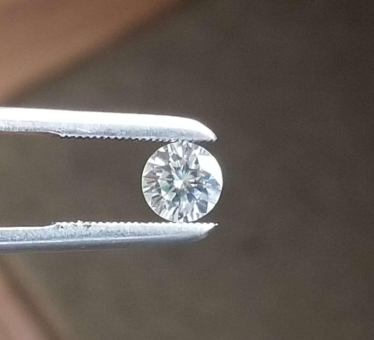 Moissanite Муассанит чисто белый 0.25 ct 4 mm. - фото 6 - id-p301249831