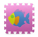 Килимок пазл EVA Водний світ, розмір пазлу 29 х 29 см, фото 3