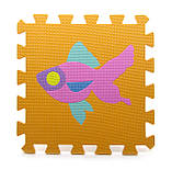 Килимок пазл EVA Водний світ, розмір пазлу 29 х 29 см, фото 4