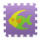 Килимок пазл EVA Водний світ, розмір пазлу 29 х 29 см, фото 8