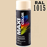 Краска (эмаль) универсальная Maxi Color, 400 мл Аэрозоль Светлая слоновая кость (RAL 1015)