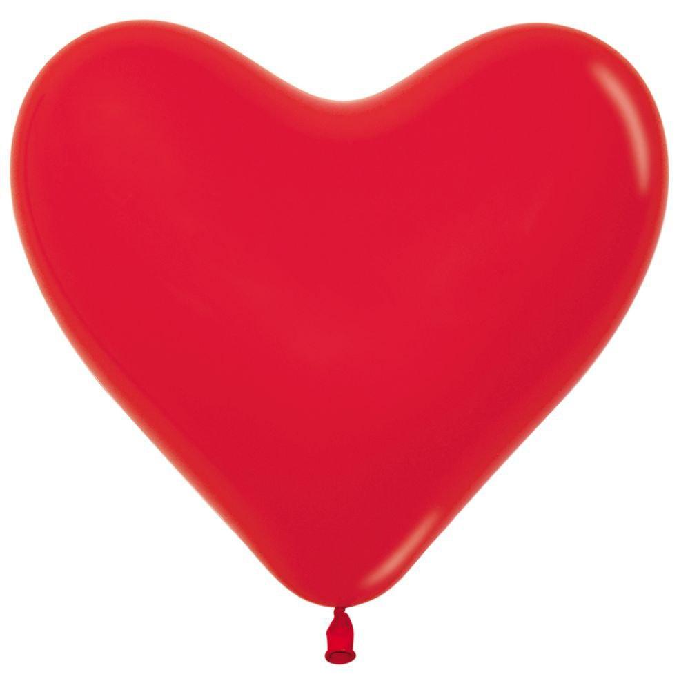 Sempertex 12" Серце червоне fashion red