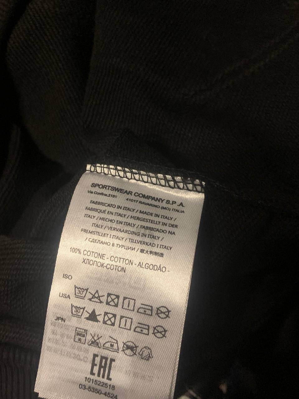 Худи Stone Island чёрная / Мужские кофты Стон Айленд / Стоник толстовки ...