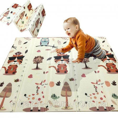 Термоковрик 180*200 см дитячий двосторонній ігровий килимок дитячий мат, фото 2