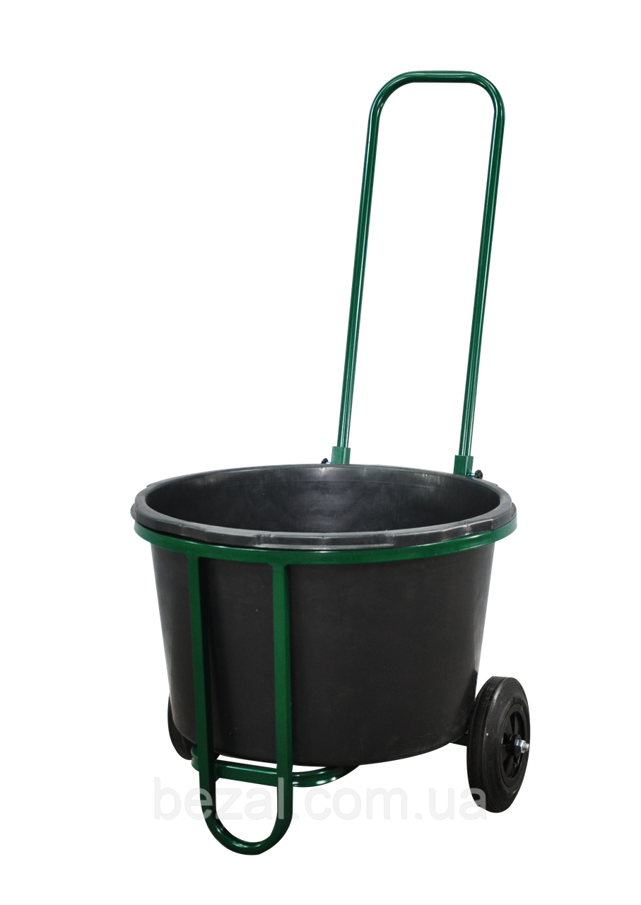 Купить Тележка металлическая для уборки мусора под бак 65л Kompred ...