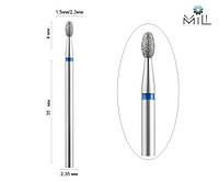 Насадка алмазная Яйцо 2.3 мм синяя Mill