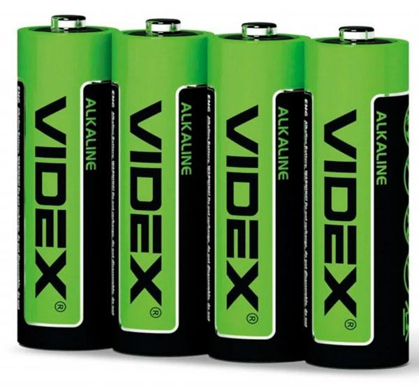 Videx LR03, AAA 4 шт. SHRINK, AAA, батарейка калюжна, 1.5 В, 1200 мА