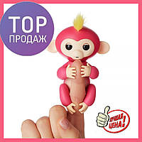 ИНТЕРАКТИВНАЯ FINGERLINGS MONKEY l Игрушка обезьянка l Смешливая обезьянка розовая, отличный товар