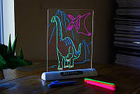 Сяюча електронна дошка для малювання, 3D дошка для малювання Magic Drawing Board, 3D набір для, відмінний товар