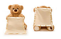 Детская Интерактивная игрушка Мишка Peekaboo Bear (Пикабу) Brown 30 см, отличный товар