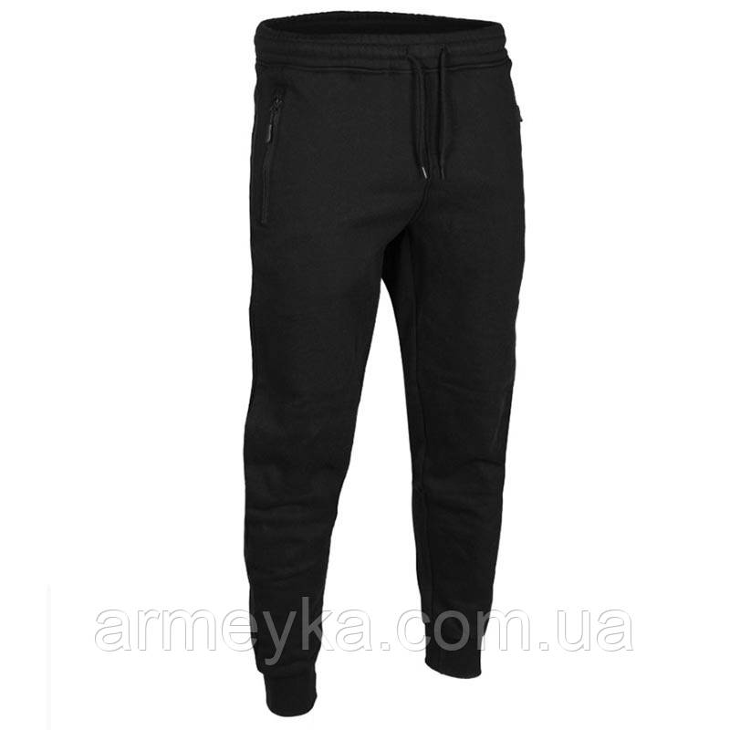 Спортивні штани Tactical Sweatpants чорний трьохнитка Mil-Tec Німеччина