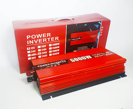 Перетворювач напруги (Інвертор) Power Inverter 12-220V 5000 W, фото 1
