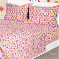 Підлітковий комплект ліжка з фланелі 198, Полуторний, 143х215, 145x220, 50х70-2 шт.