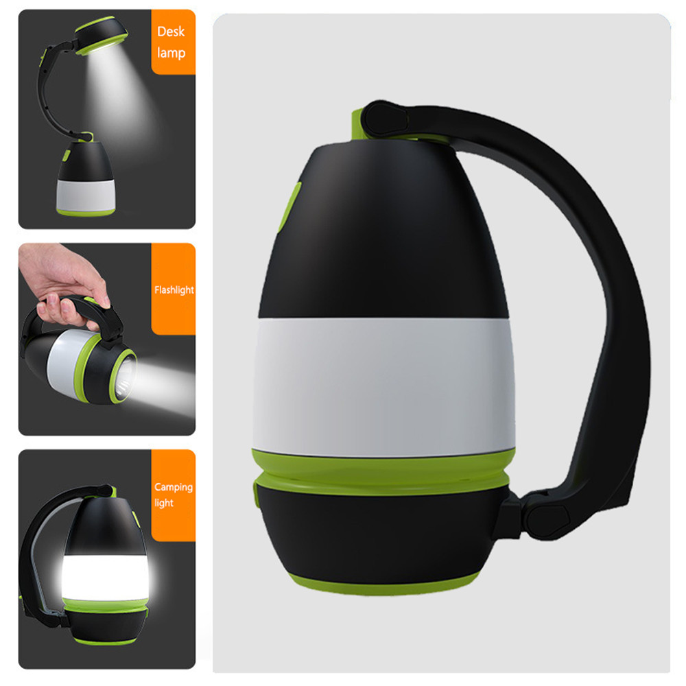 LED Лампа-Ліхтар з акумулятором 3000 mAh + Power Bank з USB / Micro-USB роз'ємом