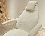 Косметологічна електрокрісло-кушетка для косметолога DM-2341-2M бежева кушетка на 2-х моторах, фото 7