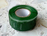 Изолента водонепроницаемая силиконовая самовулканизирующаяся зеленая.
