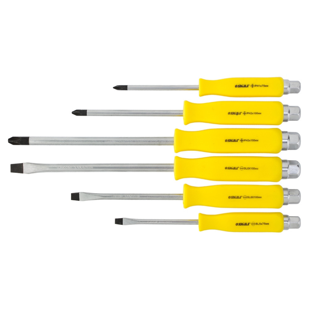 Набір викруток ударних під ключ 6 шт. CrV SIGMA (4001141), фото 1