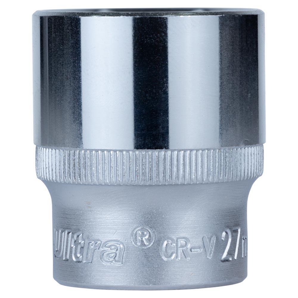 Насадка шестигранна коротка 1/2" 27 мм CrV ULTRA (6070272)
