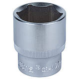 Насадка шестигранна коротка 1/2" 27 мм CrV ULTRA (6070272), фото 3