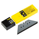 Леза змінні (трапеція) 61×19×0.6 мм з отворами 10 шт. SIGMA (8218021), фото 2