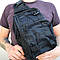 Тактична сумка через плече на 6л, 28х20х8 см, Чорна / Однолямковий чоловічий рюкзак / Барсетка, фото 10
