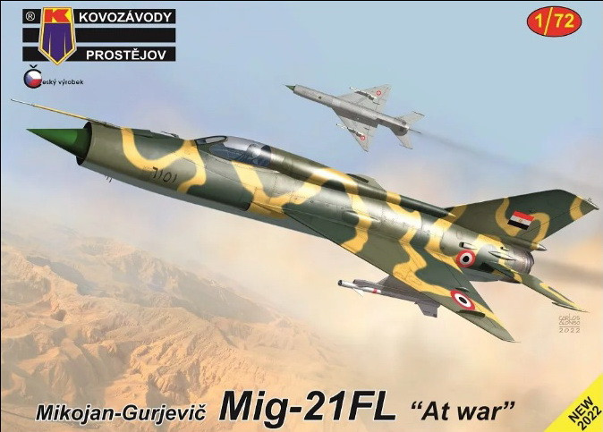 Пластикова модель 1/72 Kovozavody Prostejov 0368 MiG-21FL "At war"