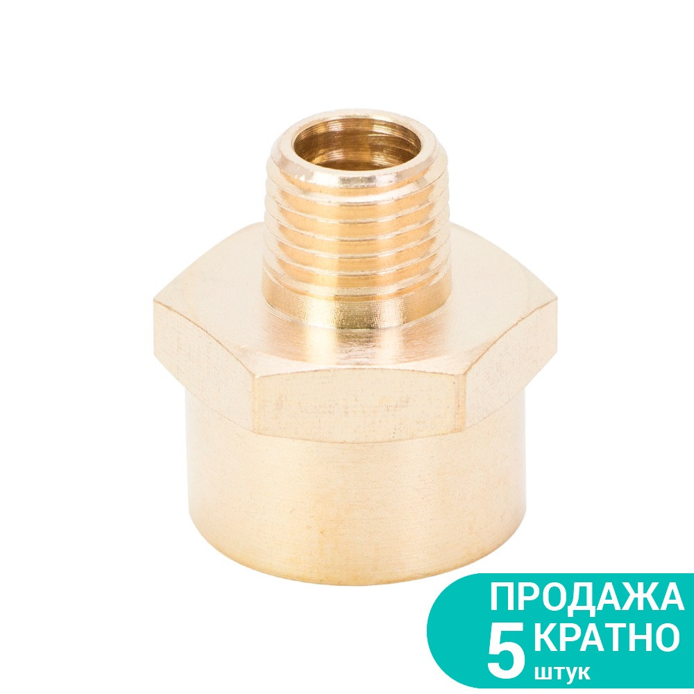 З'єднання подовжене MT 1/4" × FT 1/2" (латунь) SIGMA (7025721), фото 1