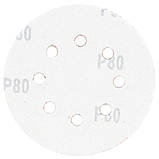 Шліфувальний круг 8 отворів Ø125мм P80 (10 шт.) SIGMA (9122651), фото 2