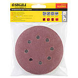 Шліфувальний круг 8 отворів Ø125мм P100 (10 шт.) SIGMA (9122661), фото 5