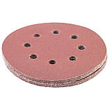 Шліфувальний круг 8 отворів Ø125мм P180 (10 шт.) SIGMA (9122691), фото 3