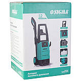 Мийка високого тиску 2000 Вт max 150bar 7.2 л/хв + турбонасадка SIGMA (5342101), фото 8