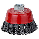 Щітка дротяна чашоподібна Ø65 мм М14 × 2 мм (сталева вита) SIGMA (9026061), фото 2