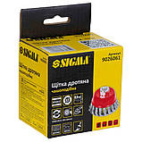 Щітка дротяна чашоподібна Ø65 мм М14 × 2 мм (сталева вита) SIGMA (9026061), фото 4