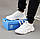 Білі шкіряні кросівки Adidas Ozweego White (Адідас Озвиго чоловічі і жіночі розміри 36-45) рефлектив, фото 8