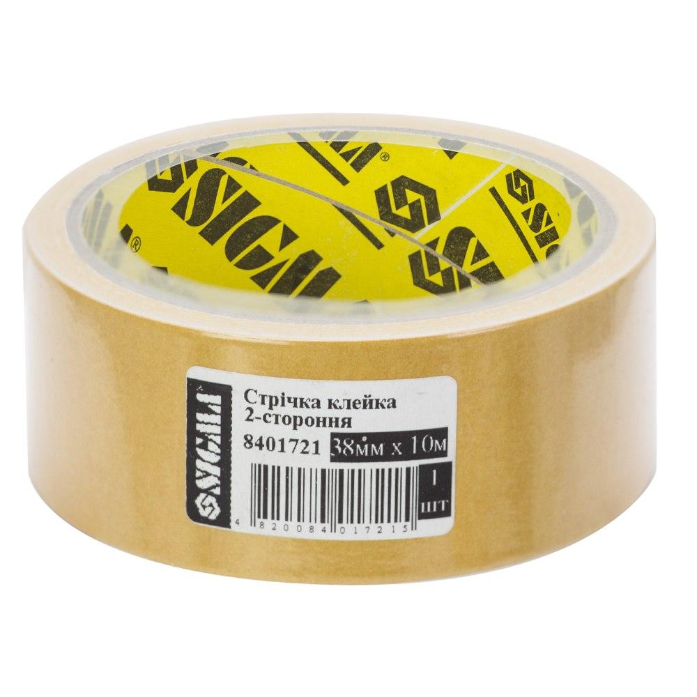 Скотч 2-сторонній на поліпропіленовій основі 38 мм×10 м SIGMA (8401721), фото 1