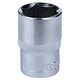 Насадка шестигранна коротка 1/2" 19 мм CrV ULTRA (6070192), фото 3