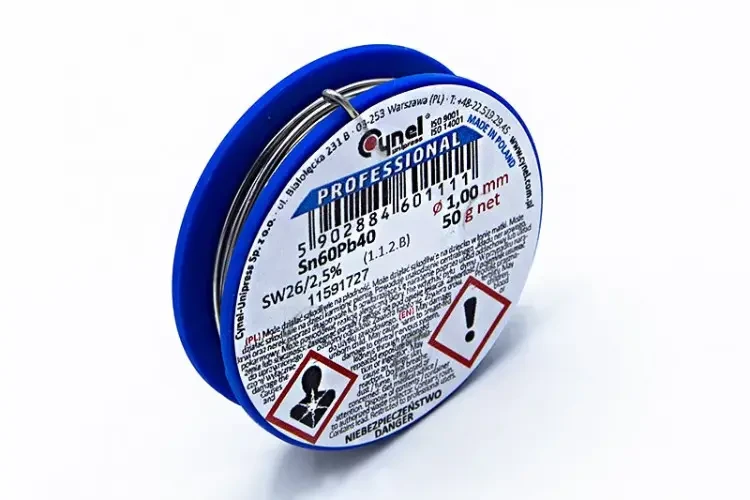 Припій CYNEL Sn60Pb40 50g 1 mm легкоплавляч з каніфоллю